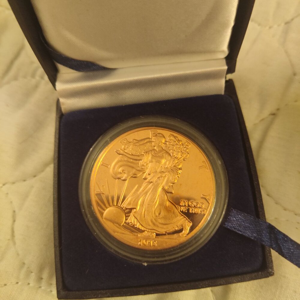 2013 American Eagle Dollar Coin Ungraded w/ Gift Box and Coin Pocket